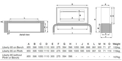 Liberty 85 Freestanding Electric Fires - Image 4